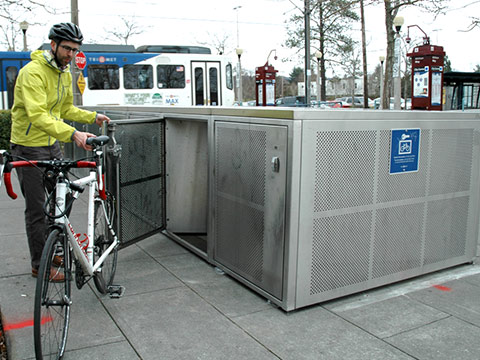Reserved bike locker