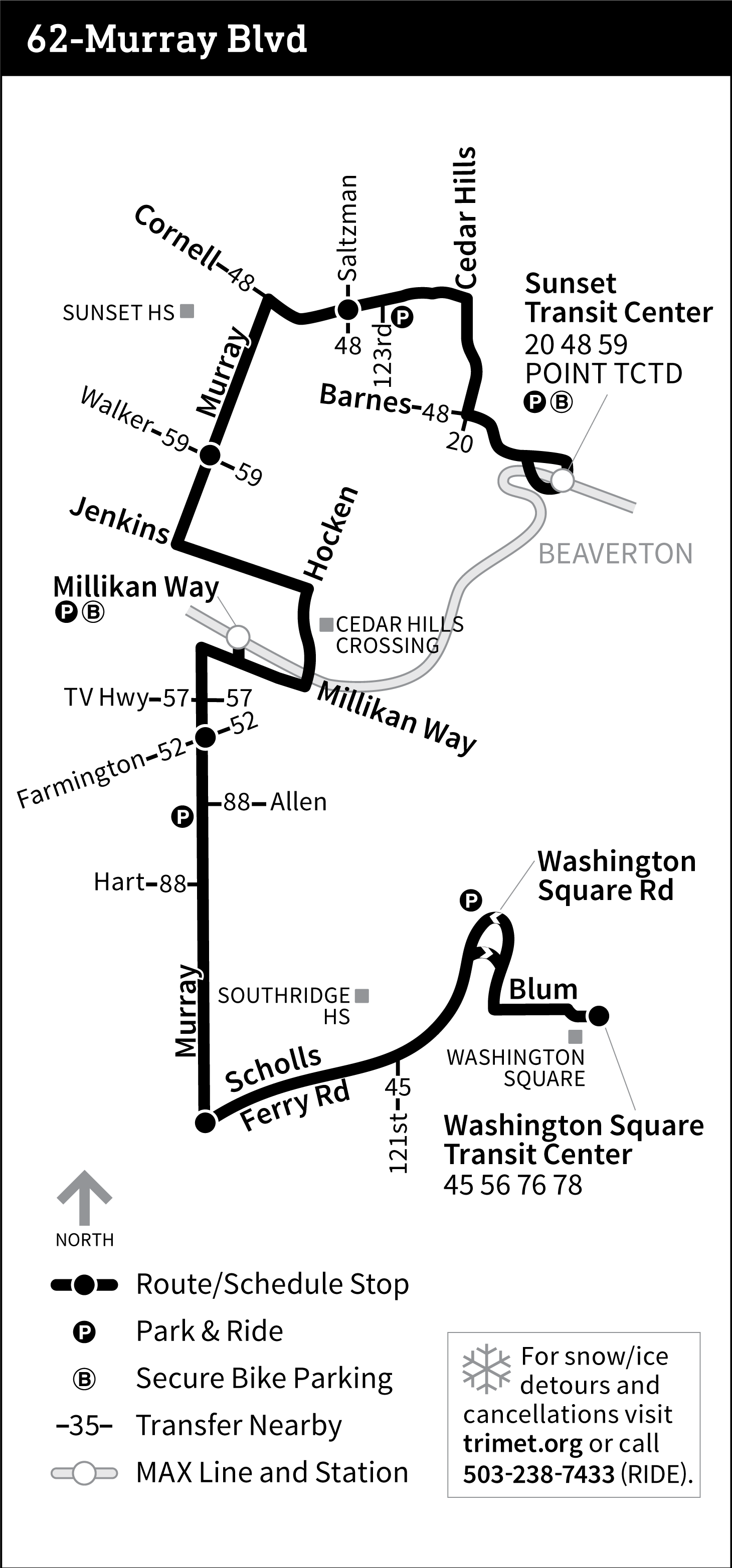 Bus Line 62 route map