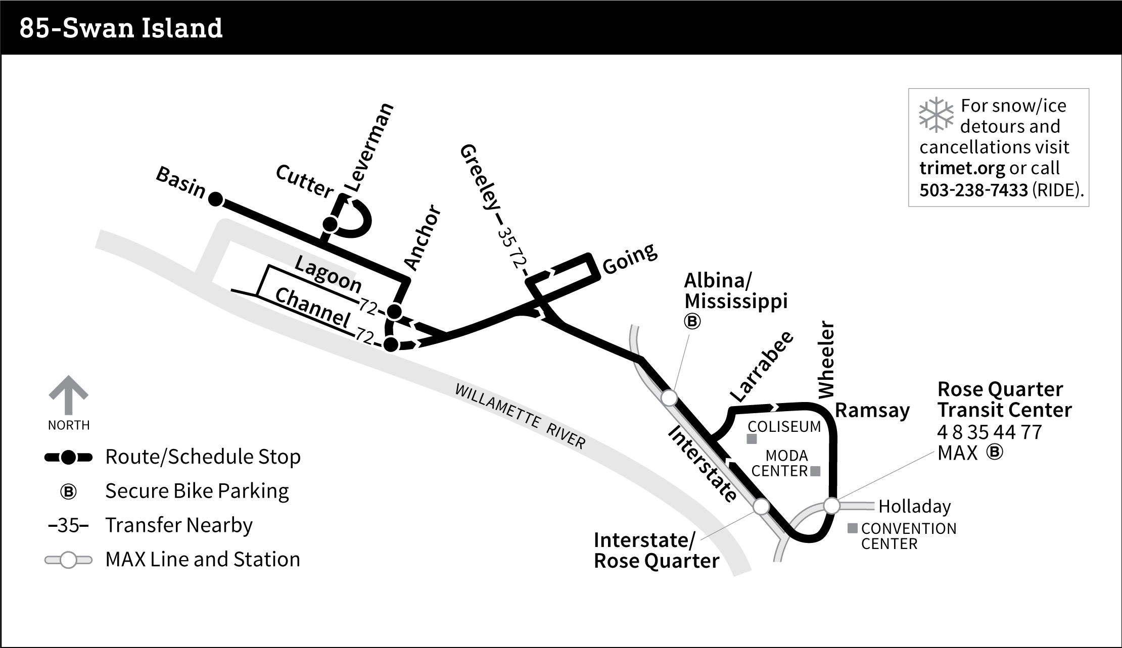 Bus Line 85 route map