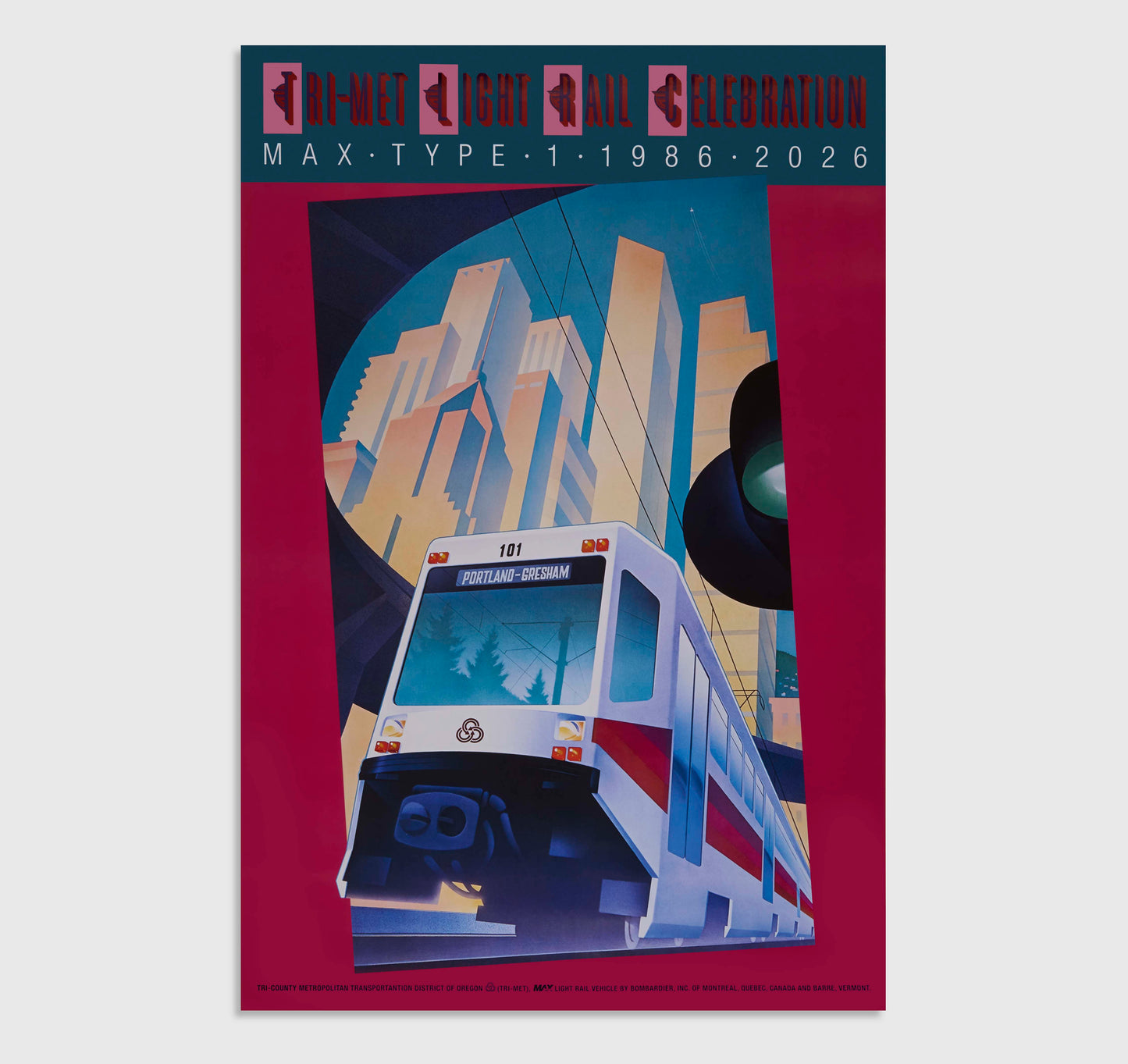 MAX Light Rail Celebration Poster