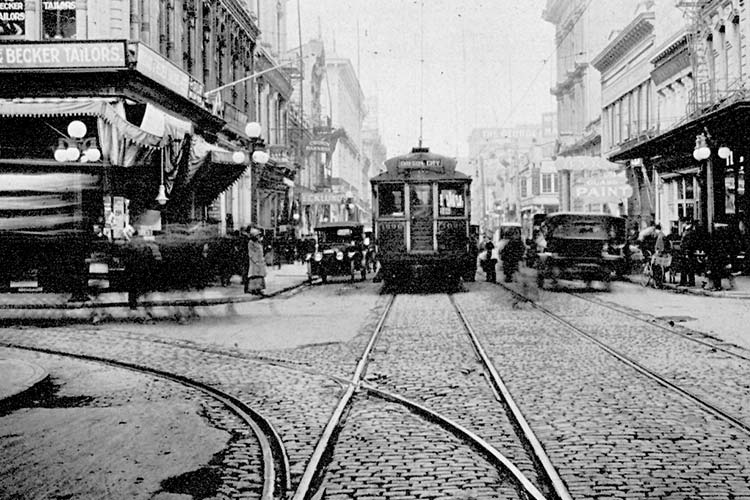 Interurban electric rail car